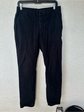 AllSaints Felix Cargo Chino Pants Size 30 Black Slim Stretch
